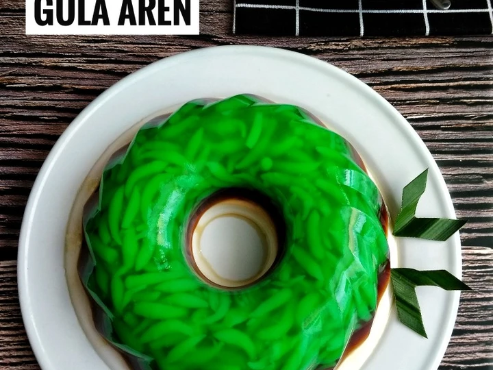 Langkah Gampang Membikin Resep Puding Cendol Gula Aren yang Uenak Anti Ribet, Mantap