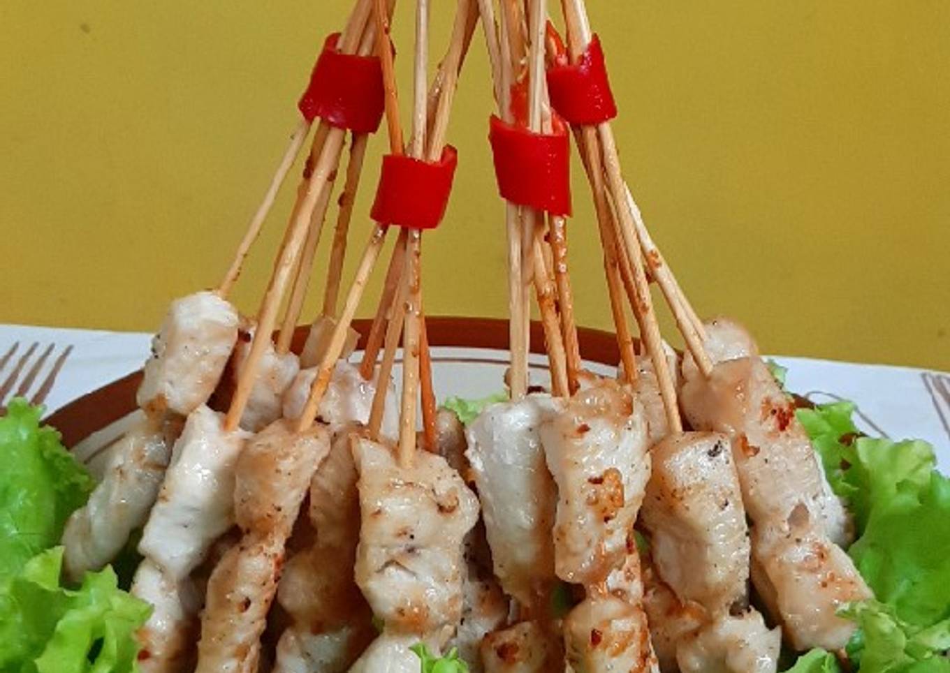 Menu Anak: Sate Ayam Simpel