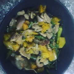 Ginataang Baboy na Gulay or Pork w Vegetables in Coconut Milk A picture of Ginataang Baboy na Gulay or Pork w Vegetables in Coconut Milk.