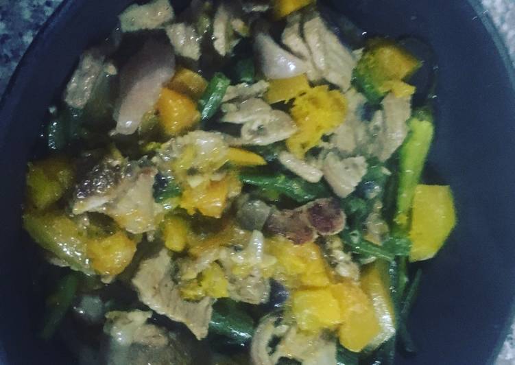 Step-by-Step Guide to Make Award-winning Ginataang Baboy na Gulay or Pork w Vegetables in Coconut Milk