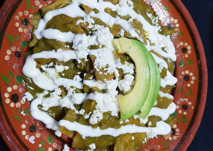 Chilaquiles en salsa verde Receta de Jessica Marlen  Cookpad