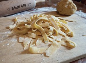 Foto resep Bandnudeln / Tagliatelle / Mie Kwetiau Homemade