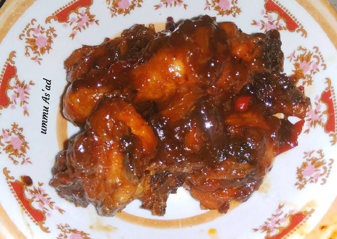 Ayam kecap bumbu merah