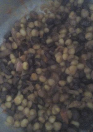 A picture of Githeri fried.
