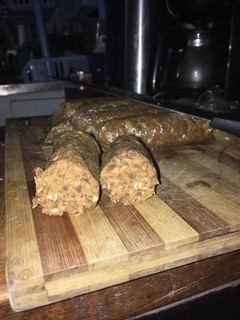 Una foto de Longanizas veganas