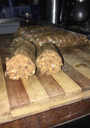 Una foto de Longanizas veganas