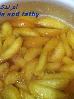 صورة لوصفة طريقة عمل كومبوت الخوخ 🍑🍑