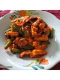 Sambal tempe kacang panjang & ikan asin baung