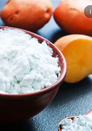 A picture of Seasoned potato starch for fish fried in air fryer.