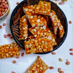 A picture of Peanut Groundnut Chikki.