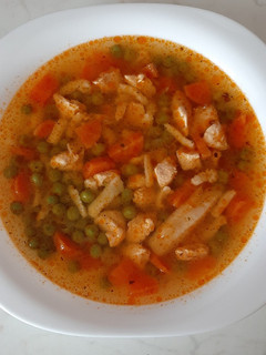 Húsos borsóleves recept fotója