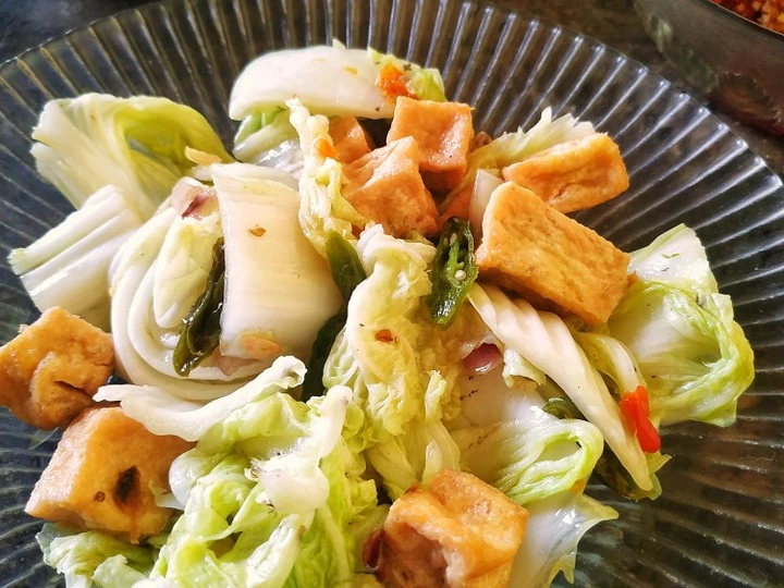 Langkah Gampang Menyiapkan Resep Tumis sawi putih dan tahu yang  Bikin Ketagihan Anti Ribet, Menggugah Selera