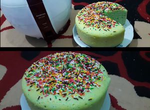 Foto resep Bolu Pandan Dancow 2 Telur Lembut Cuma pakai Rice Cooker