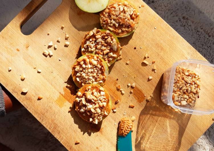 Steps to Make Perfect Apples with peanut butter