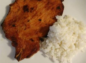Una foto de Chuletas de cerdo ahumadas con mostaza