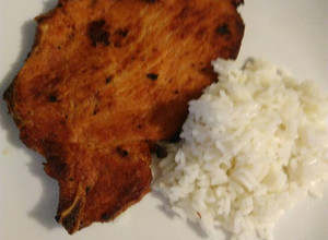 Una foto de Chuletas de cerdo ahumadas con mostaza