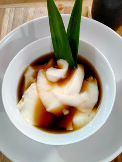 Foto resep Kembang Tahu Saus Jahe (Pudding Susu Kedelai)