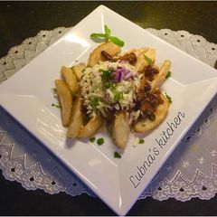 A picture of Homemade Chili Cheese Fries:.