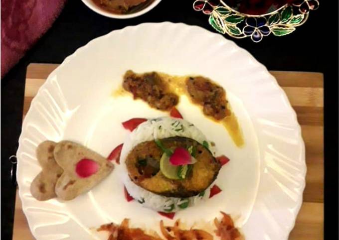 Step-by-Step Guide to Make Mario Batali Coconut fish curry with mutter pulao