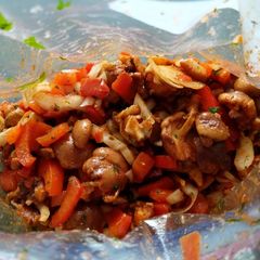 A picture of Mexican Mushroom Meat.