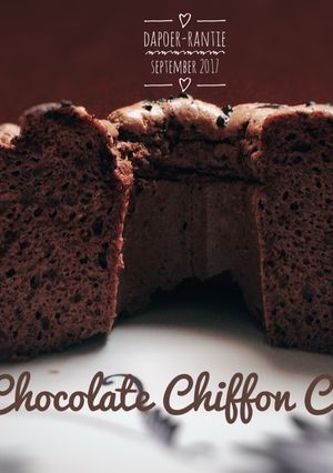 Foto resep ChocoCoffee Chiffon Cake Keto ala Rantie