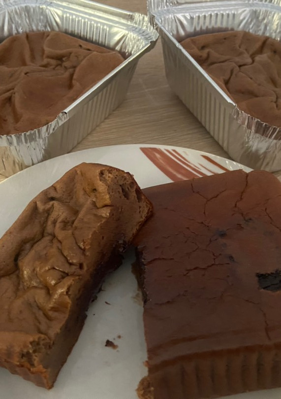 Una foto de Bizcocho fit de chocolate