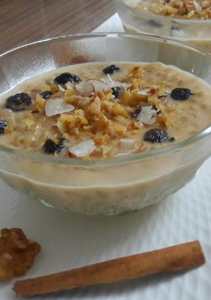 Una foto de Dulce de Trigo con leche