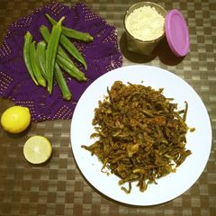 A picture of Crispy Bhindi.
