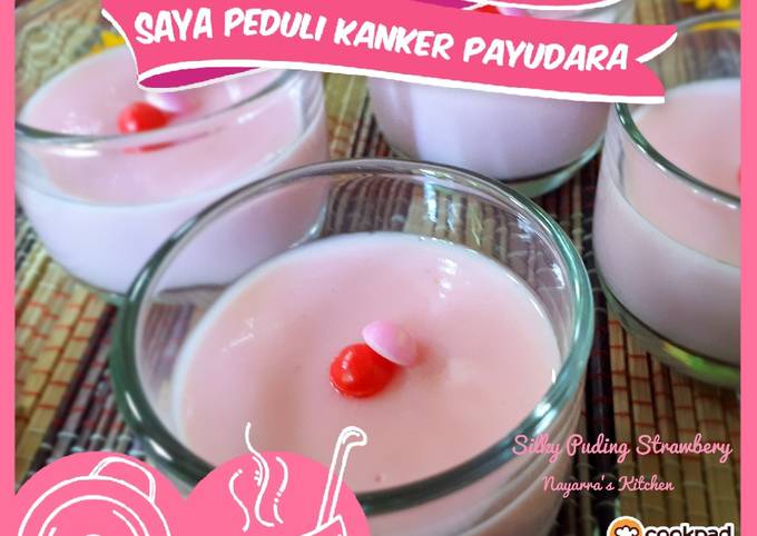 Resep Silky Puding Strawbery yang Lezat Sekali