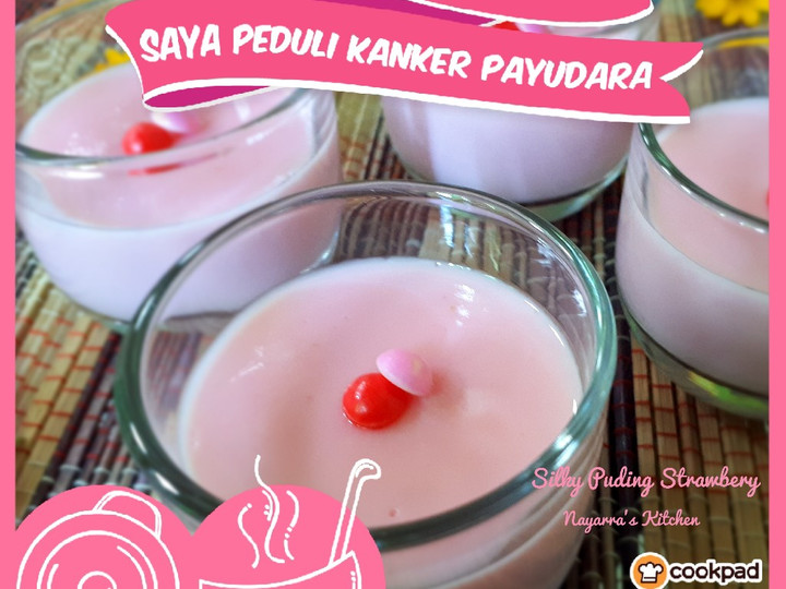 Resep Silky Puding Strawbery yang Lezat Sekali