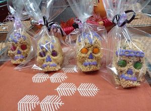 Una foto de Calaveras de amaranto con semillas