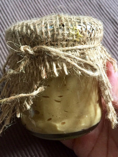 A picture of Leftover biscuit butter spread.