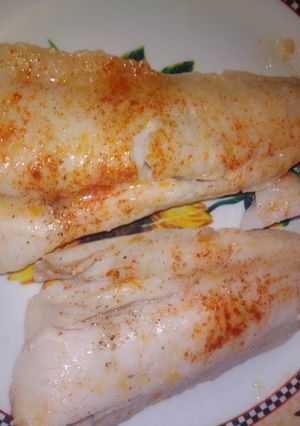 Una foto de Merluza en papillote en microondas