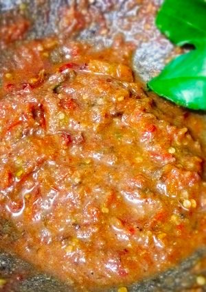 Foto resep Sambal pecel lamongan segerrrr 😋