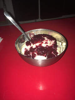 Una foto de Helado de cheesecake con heladera