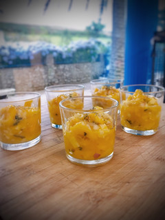 Una foto de Ceviche de mango