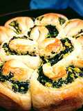 Spinach Corn Flower Bread