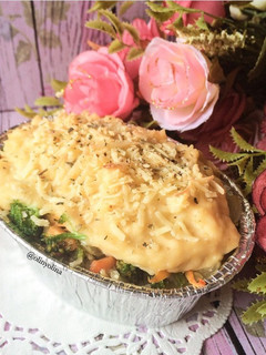 Foto resep Nasi Panggang Keju (Baked Rice Cheese)