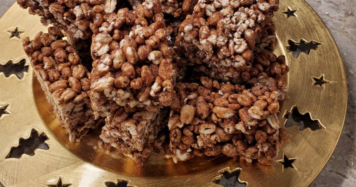 Chocolate Puffed Wheat Squares Recipe by Helen Klassen Cookpad
