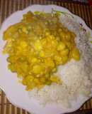 Locro de zapallo con trozos de pollo