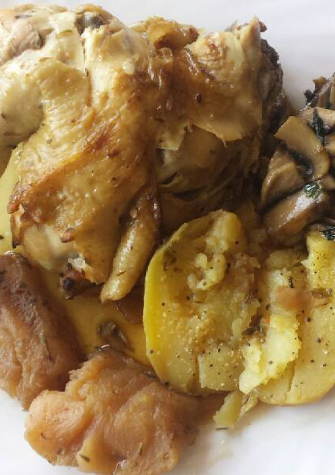 Una foto de Pollo al horno
