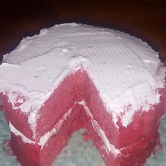 A picture of Microwave Redvelvet cake.