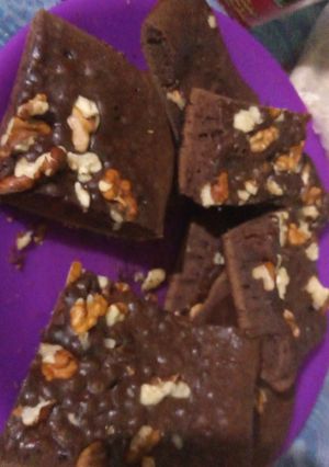 Una foto de Brownie con nuez