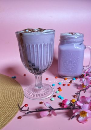 Foto resep Taro milk With Bubble