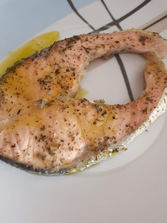 Una foto de Salmón al estilo de mi madre