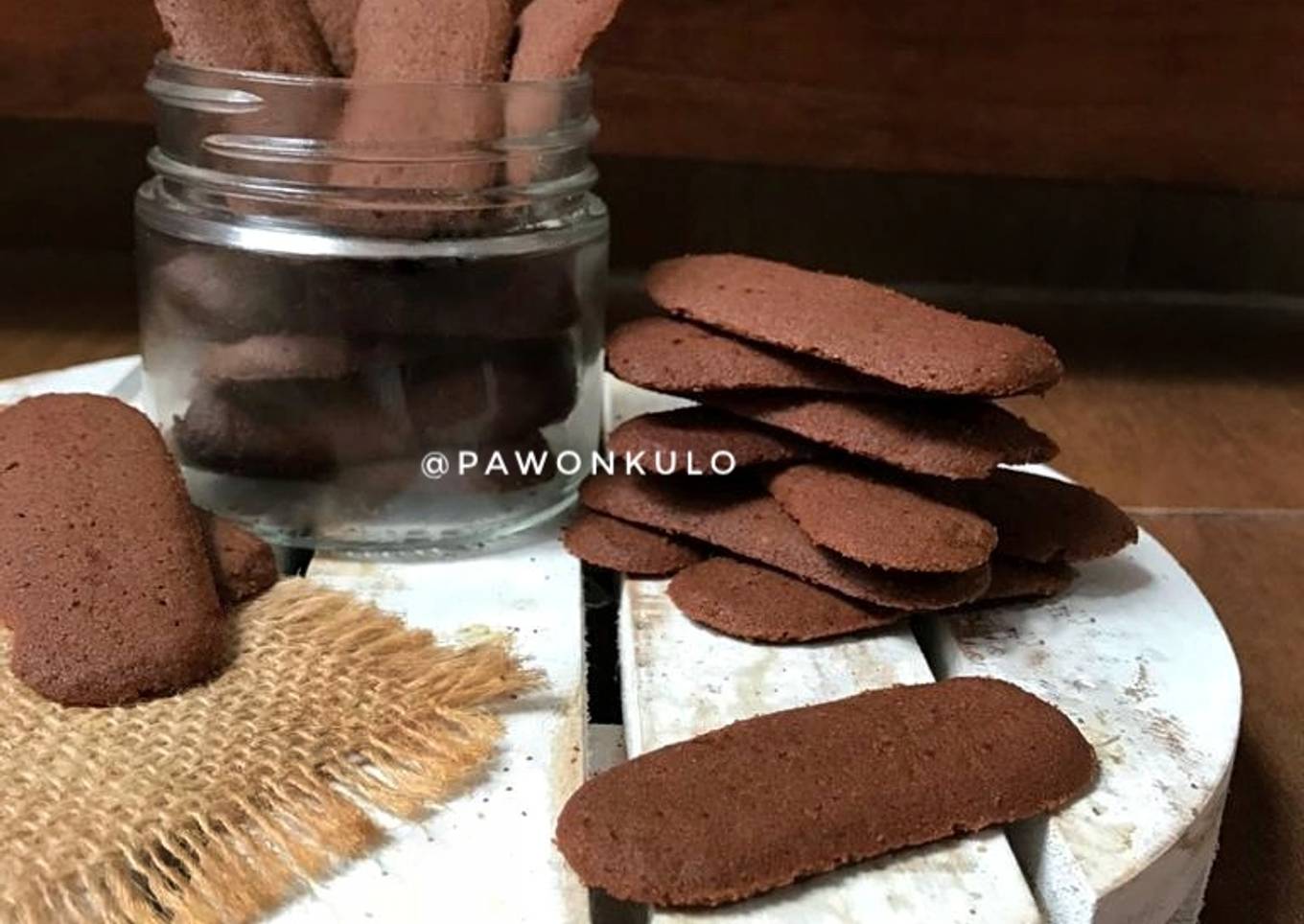 Gluten Free Lidah Kucing Cokelat