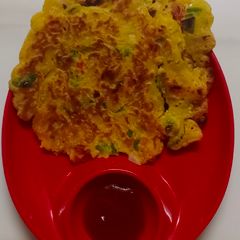 A picture of Vegetable chilla.