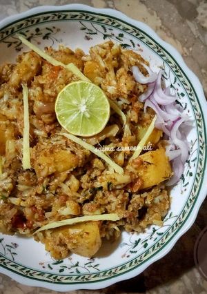 A picture of Subki jan Aloo gobhi.