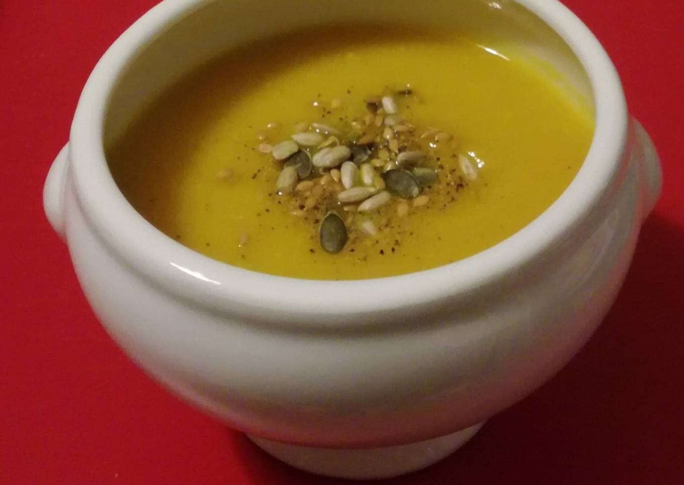 Soupe de potimarron au gingembre