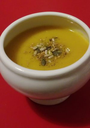 Une photo de Soupe de potimarron au gingembre